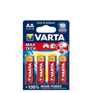 ΜΠΑΤΑΡΙΕΣ VARTA MAX TECH ALKALINE AA  BLISTER 4 TEM